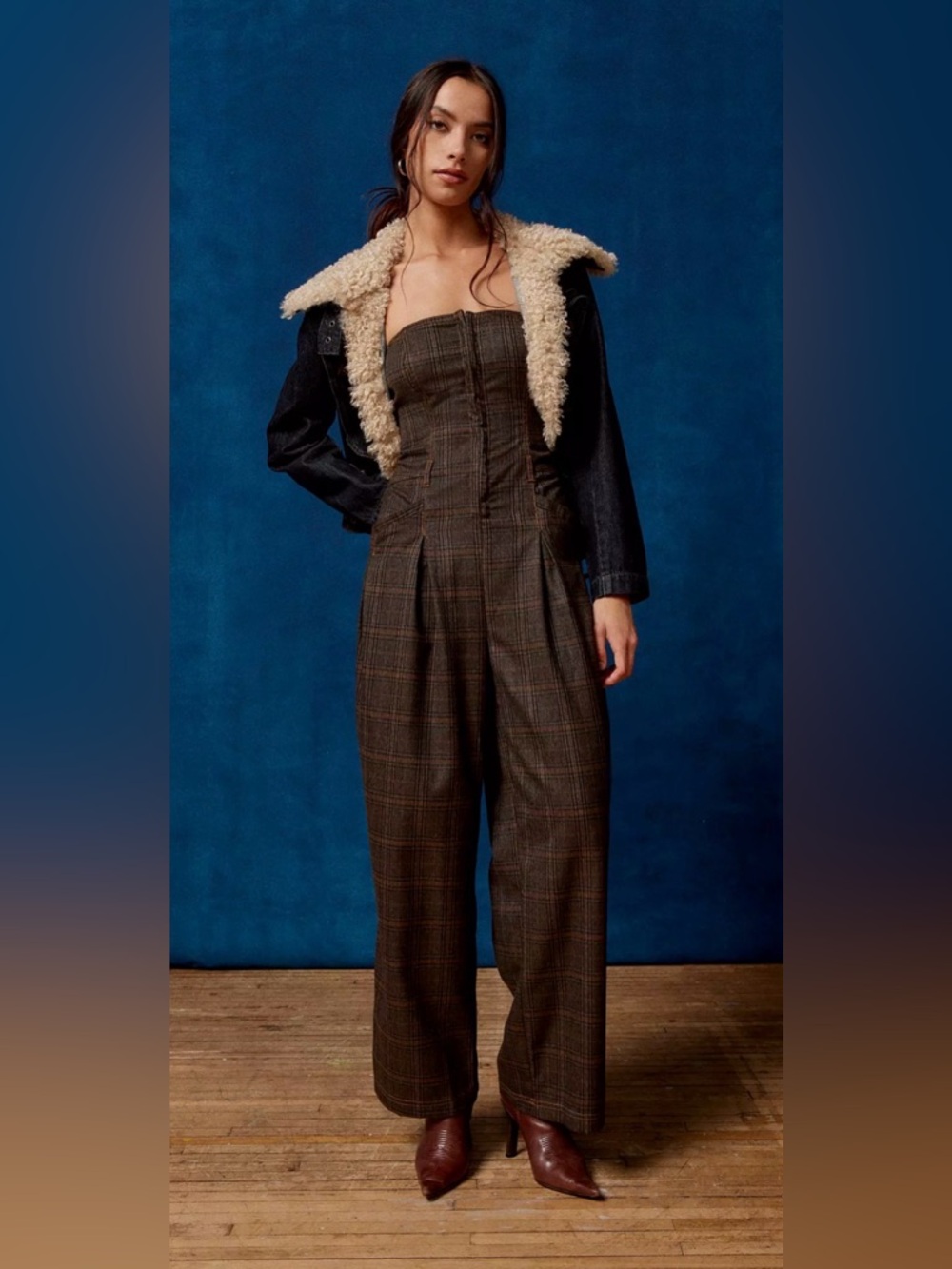 BDG Plaid Jumpsuit